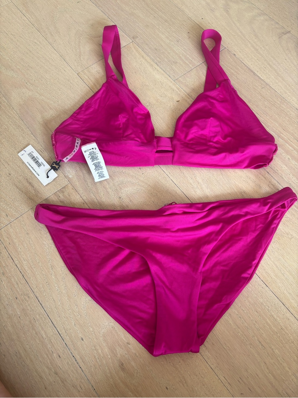 Vitamin A Fuchsia Two-Piece Bikini